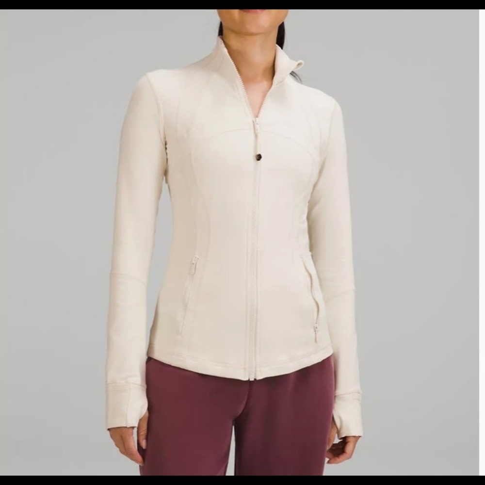 Lululemon Define Jacket in white Opal EUC